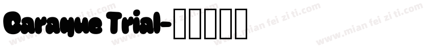 Caraque Trial字体转换